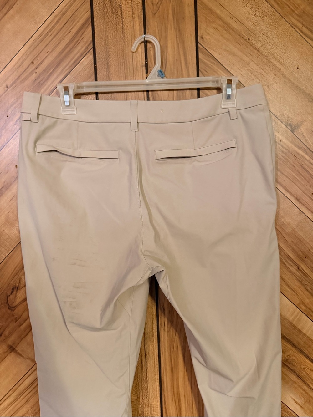 Lululemon ABC Pant Slim Fit 36 Mens Tan Khaki Warpstreme 5 Pocket Trousers - Picture 7 of 13